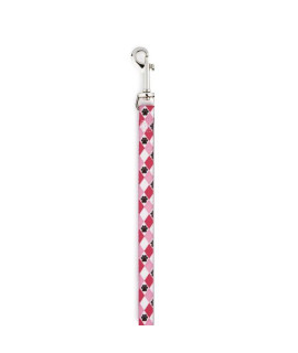 Casual Canine Pooch Pattern Dog Leash - Pink Argyle